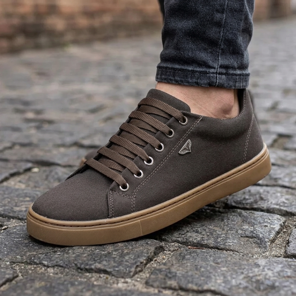 (COMPRE 1 LEVE 2 + BRINDES) Sapatênis Masculino Em Couro Premium